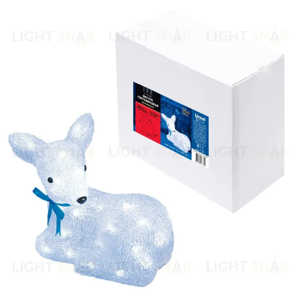 Фигура олененок Uniel ULD-M2926-040/STA WHITE IP20 LYING FAWN-1 11031 ULD-M2926-040/STA WHITE IP20 LYING FAWN-1