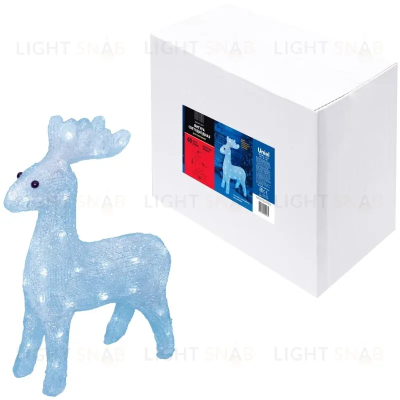 Фигура олень Uniel ULD-M3739-040/STA WHITE IP20 DEER 07953 ULD-M3739-040/STA WHITE IP20 DEER