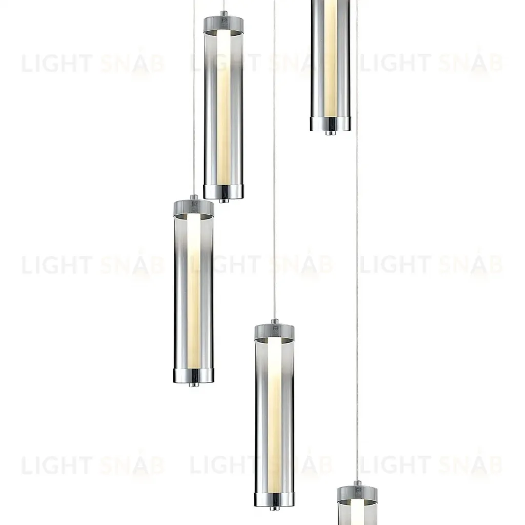 Каскадная люстра Indigo Rilucente 11061/5P Chrome V000147L V000147L