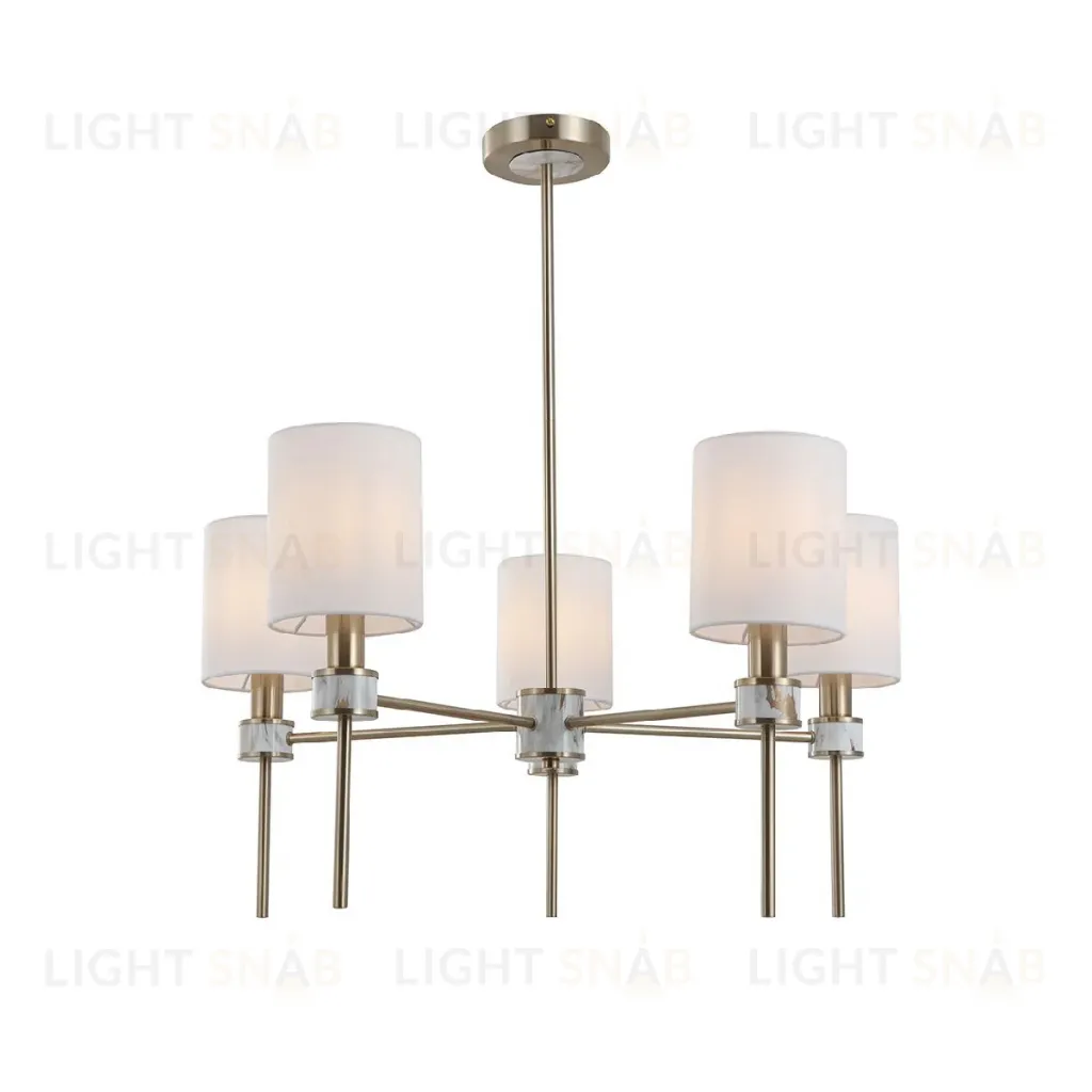 Люстра на штанге Indigo Poesia 13035/5R Brass V000577 V000577