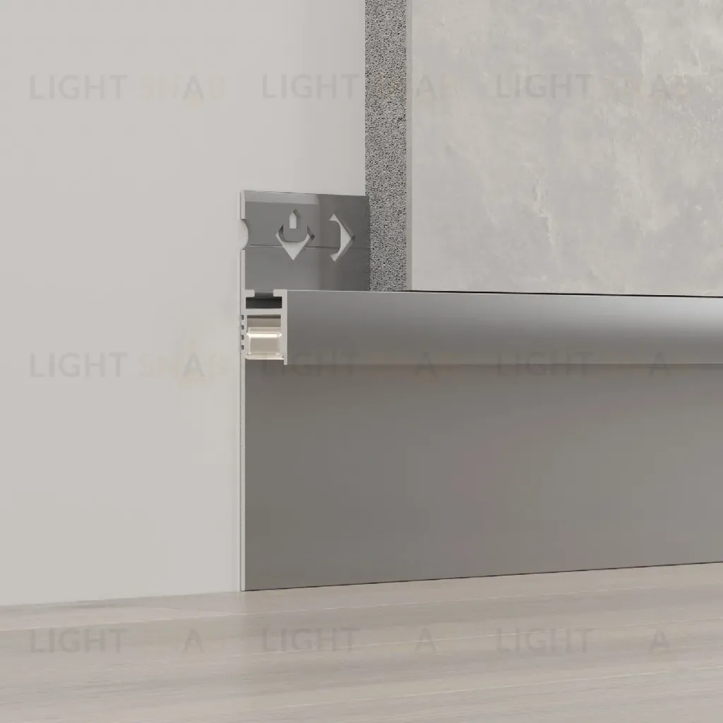 Алюминиевый профиль Arlight ARH-PLINTUS-50-FANTOM-3000 ANOD 052662 052662