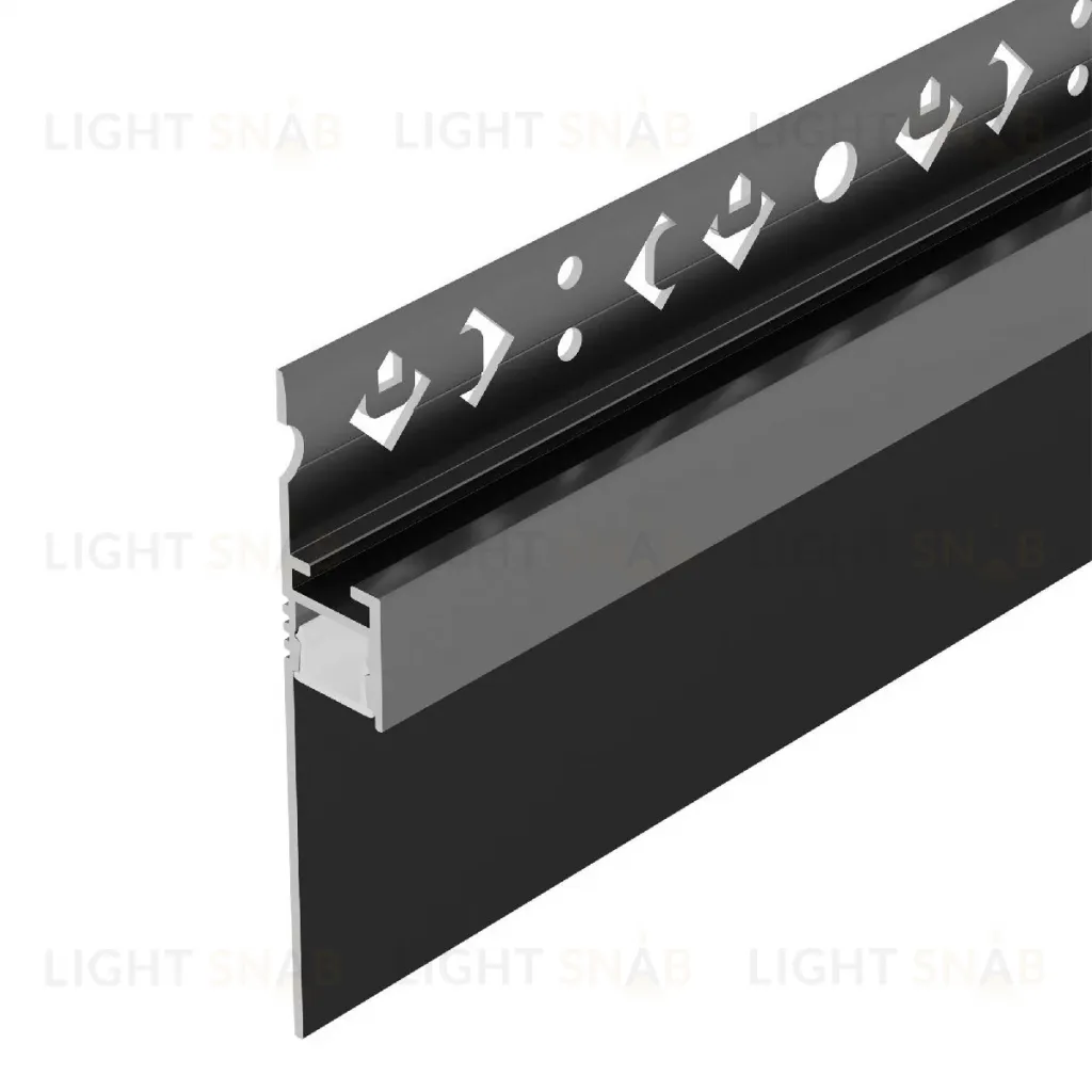 Алюминиевый профиль Arlight ARH-PLINTUS-50-FANTOM-3000 BLACK 052699 052699