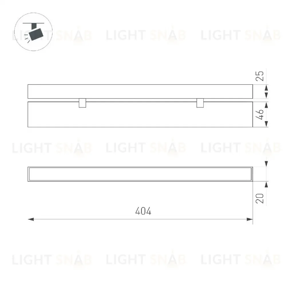 Трековый магнитный светильник Arlight MAG-FLAT-FOLD-25-S400-12W Day4000 050070 050070