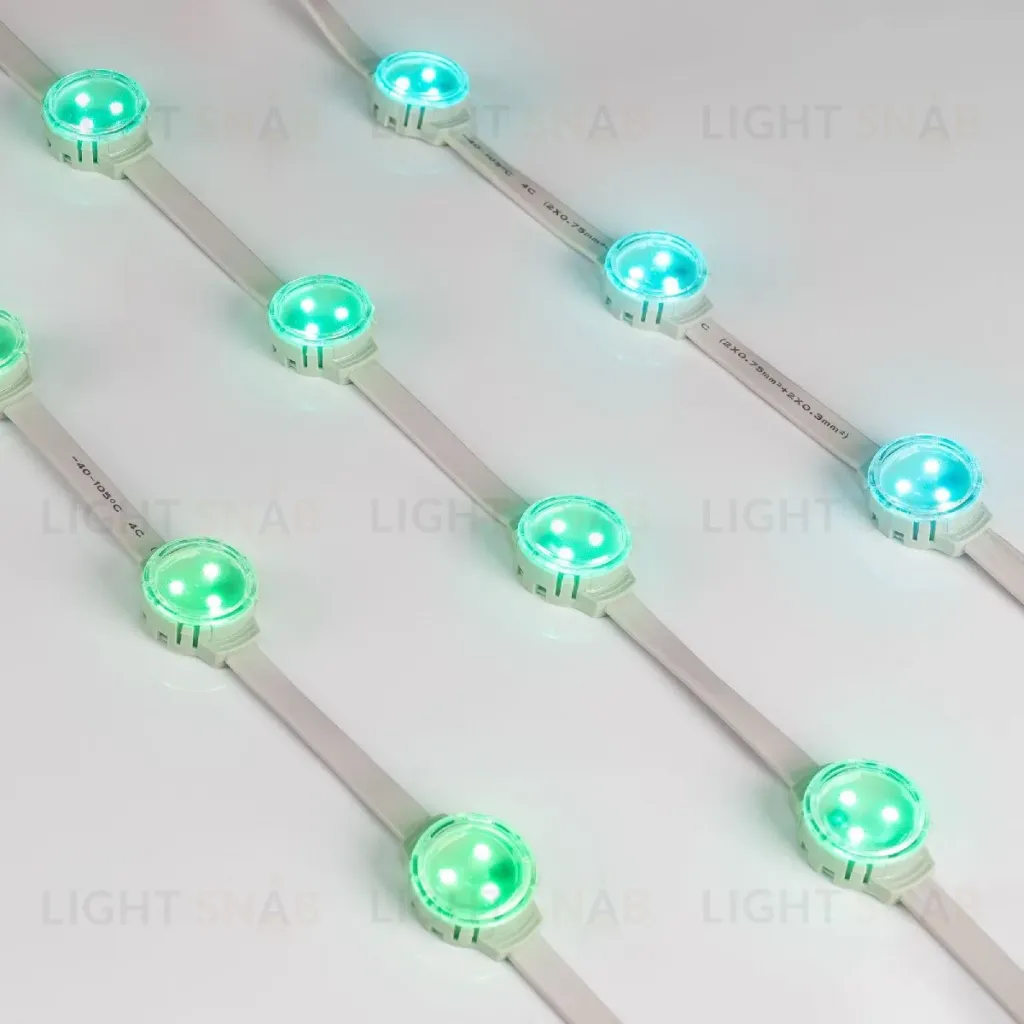 Модуль управляемый Arlight SOLEX-SPI-3535-3-12V RGB 120deg (D30x16mm, 0.75W, IP67) 029240 029240