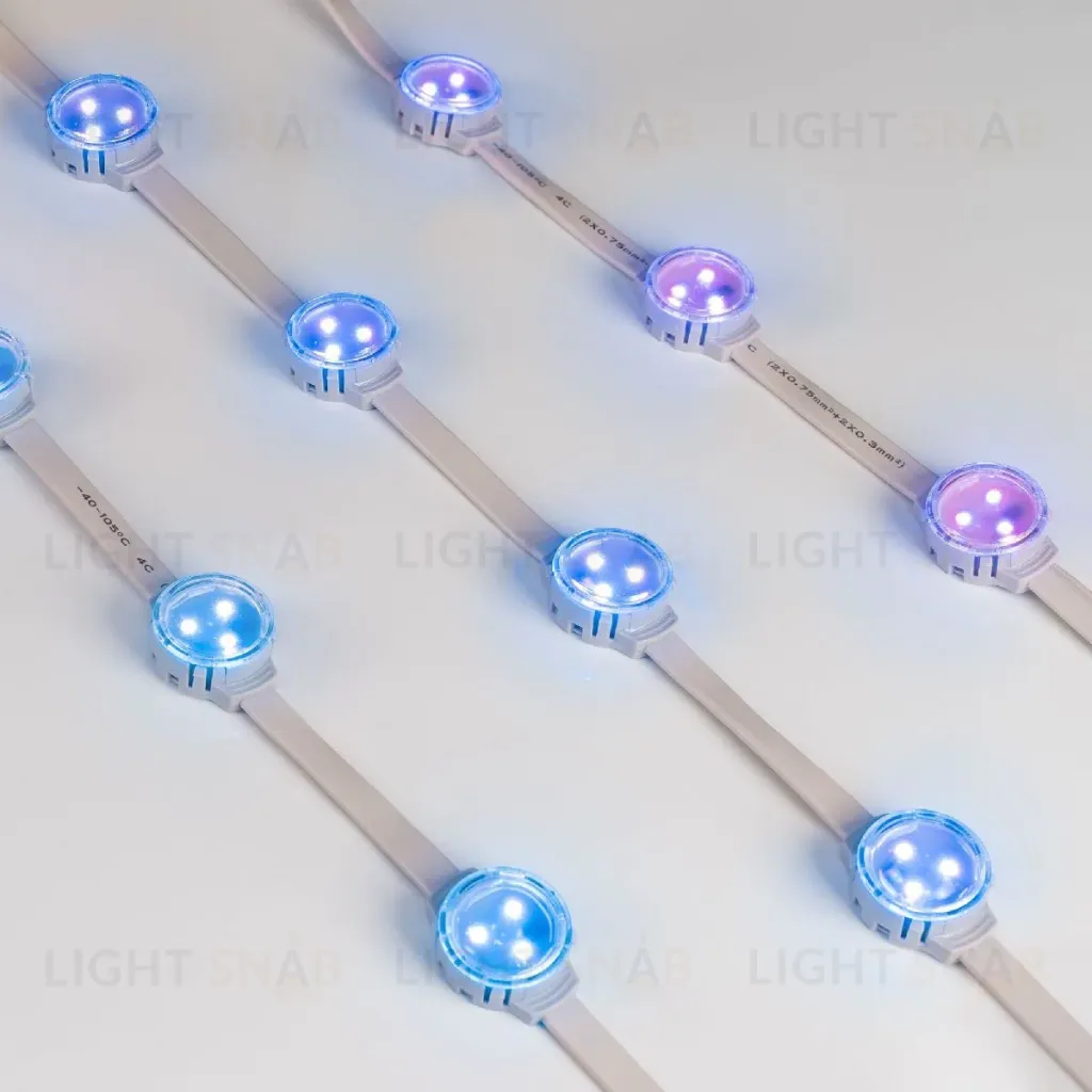 Модуль управляемый Arlight SOLEX-SPI-3535-3-12V RGB 120deg (D30x16mm, 0.75W, IP67) 029240 029240