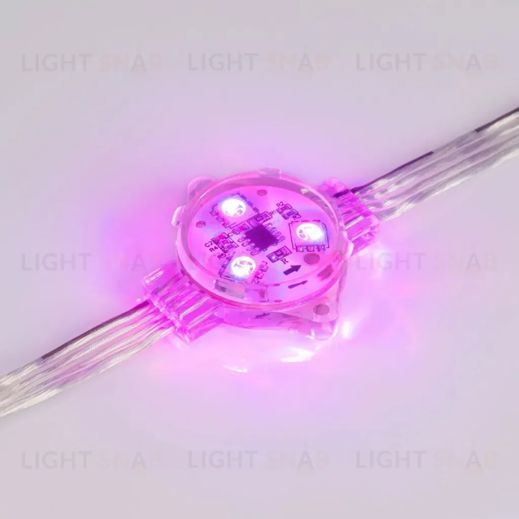 Модуль управляемый Arlight VISOR-SPI-5060-3-12V RGB 120deg (D30x16mm, 0.75W, IP68) 029377 029377