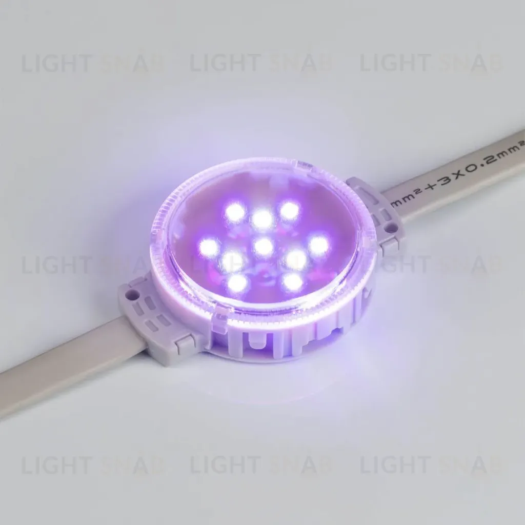 Модуль управляемый Arlight DMX-F10-D50 24V RGBW (2W, IP68, 120 deg) 036825 036825