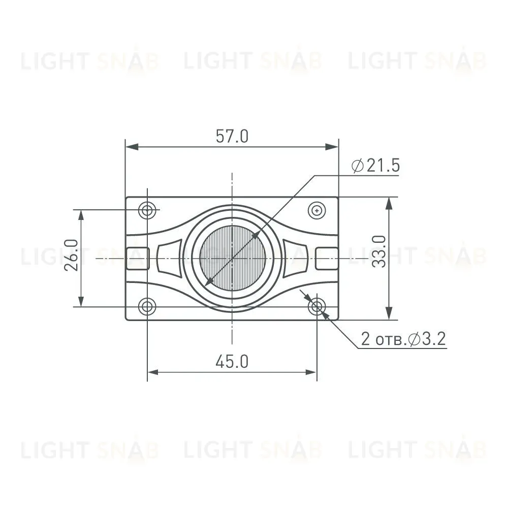 Модуль герметичный Arlight ARL-ORION-S30-12V White 15x55 deg (3535, 1 LED) 026538 026538
