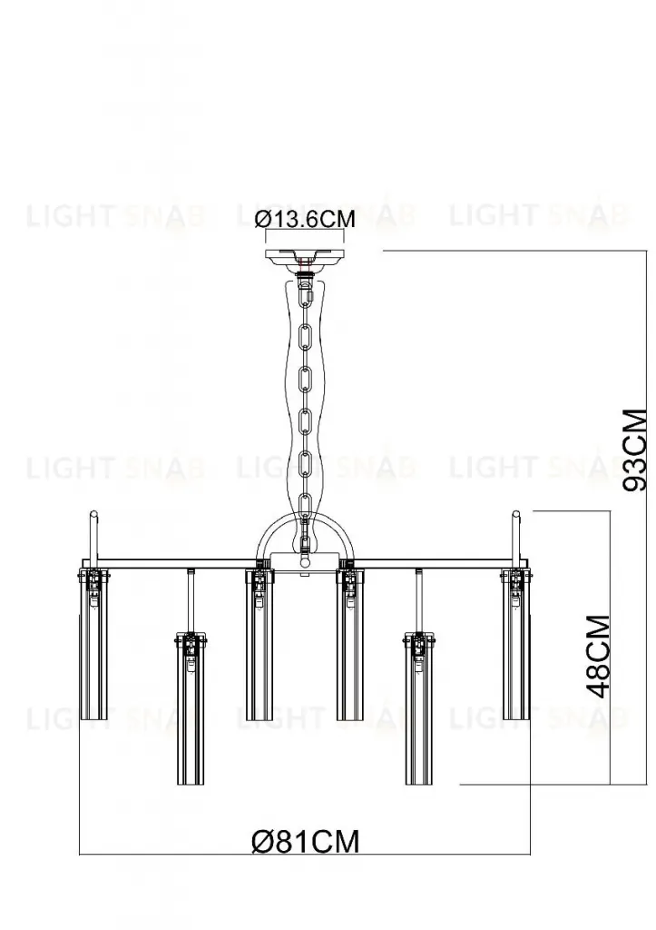 Подвесная люстра Arte Lamp Borgia A4088LM-15AB A4088LM-15AB