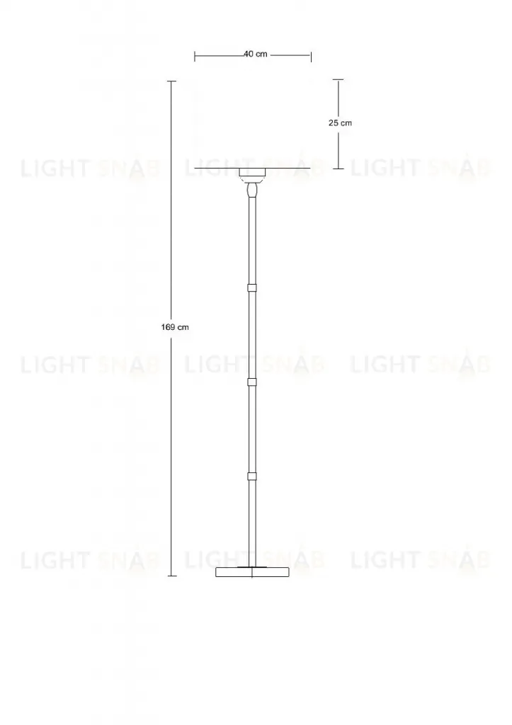 Торшер Arte Lamp Jamie A4090PN-1BK A4090PN-1BK