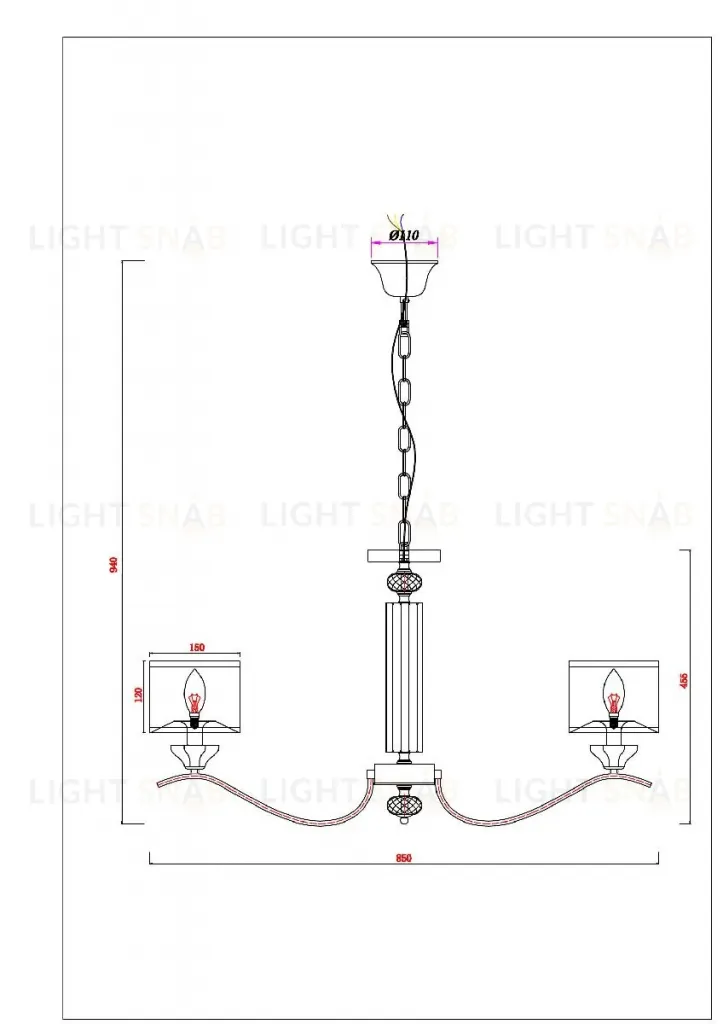 Подвесная люстра Arte Lamp Alhena A4091LM-8CC A4091LM-8CC