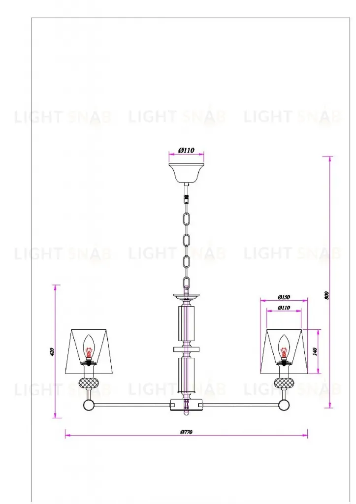 Подвесная люстра Arte Lamp Brocca A4093LM-8AB A4093LM-8AB