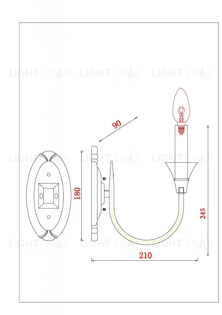 Бра Arte Lamp Collinetta A4094AP-1WH A4094AP-1WH