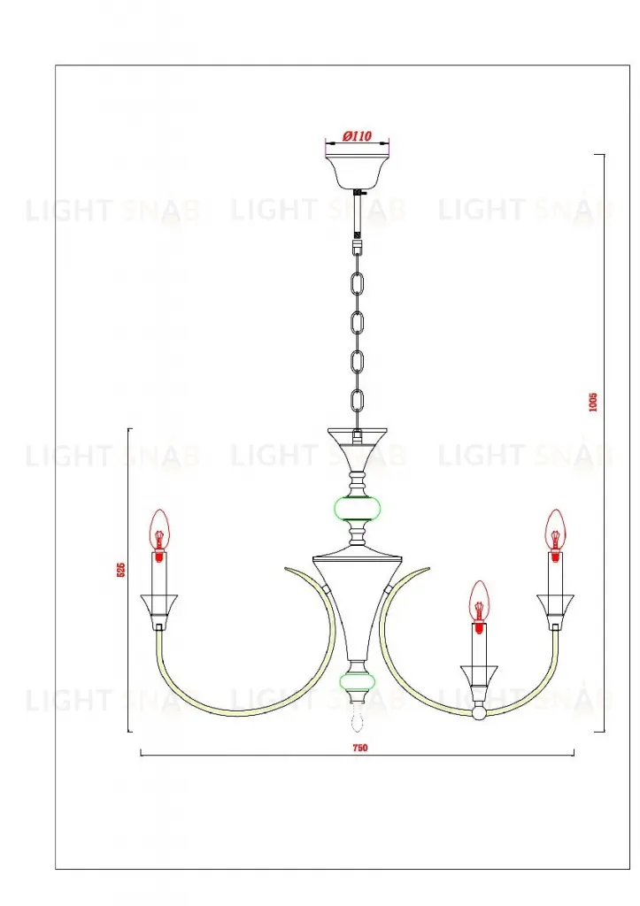 Подвесная люстра Arte Lamp Collinetta A4094LM-12WH A4094LM-12WH