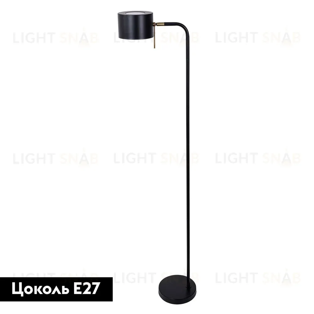 Торшер Arte Lamp Sebastian A7051PN-1BK A7051PN-1BK