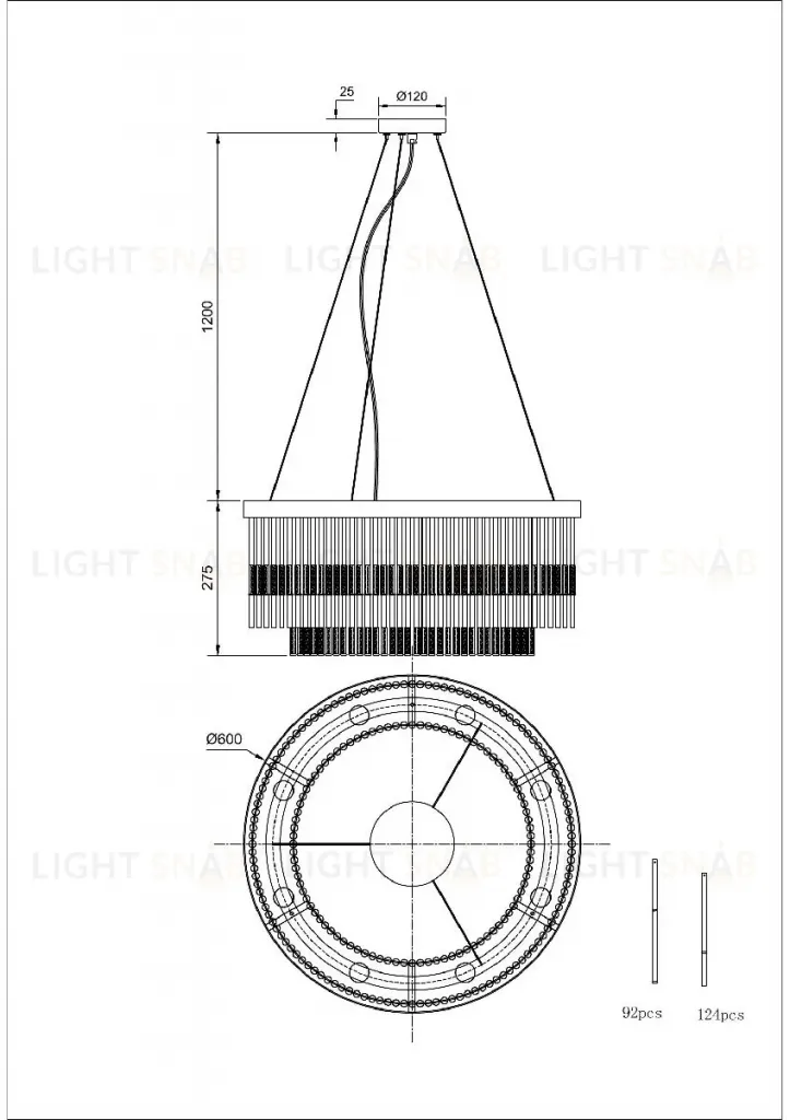 Подвесная люстра Divinare Brillante 6813/17 LM-8 6813/17 LM-8