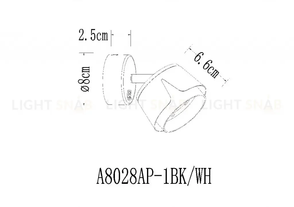 Спот Arte Lamp Amaks A8028AP-1WH A8028AP-1WH