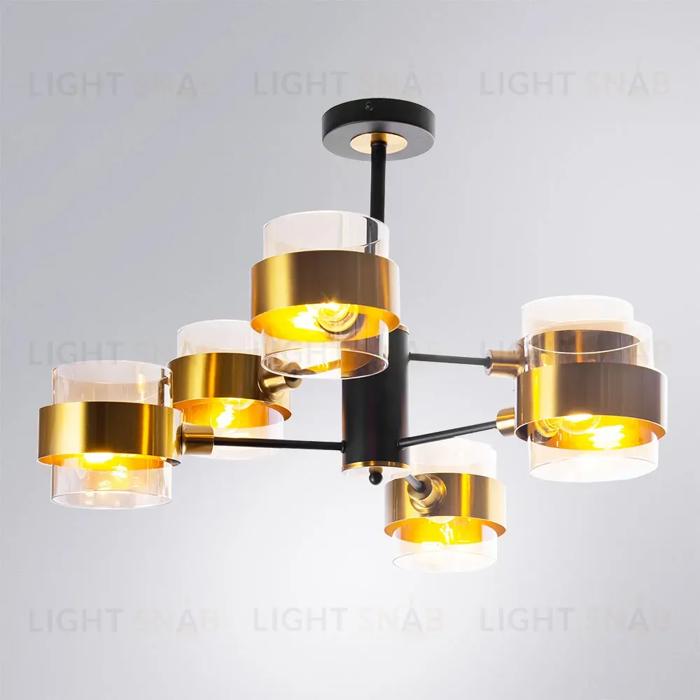 Люстра на штанге Arte Lamp Carlo A8205SP-6BK A8205SP-6BK