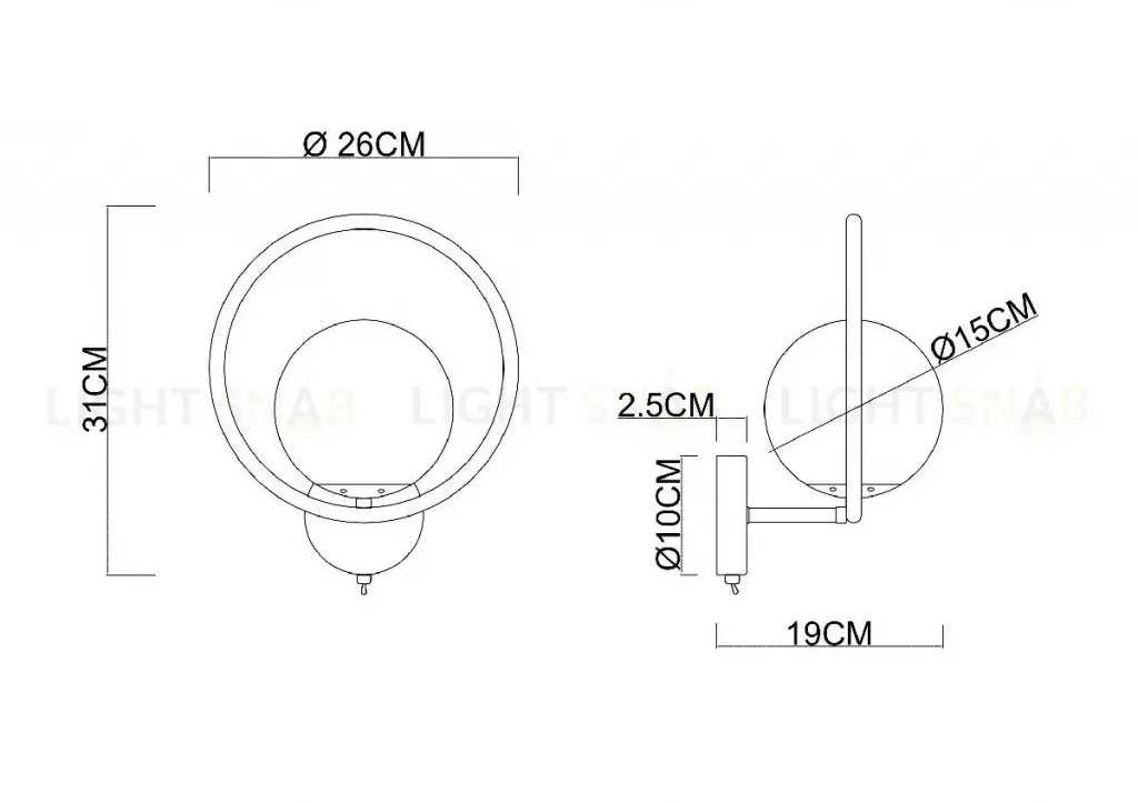 Бра Arte Lamp Matisse A7741AP-1BK A7741AP-1BK
