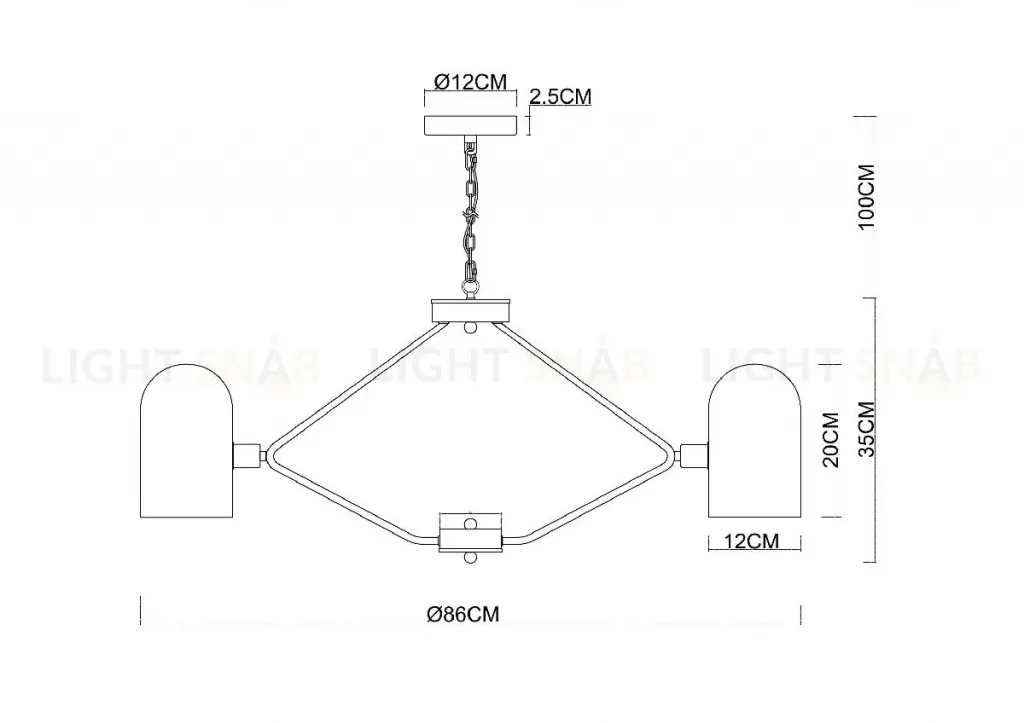 Подвесная люстра Arte Lamp Cassel A5454LM-8PB A5454LM-8PB
