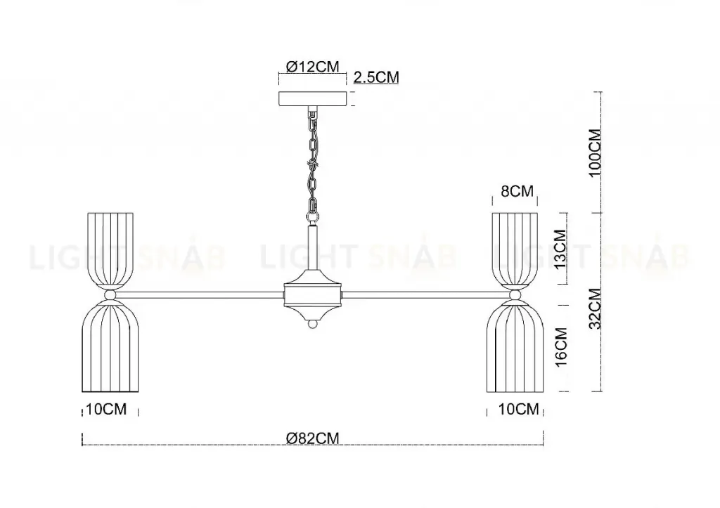 Подвесная люстра Arte Lamp Charm A1623LM-16GO A1623LM-16GO