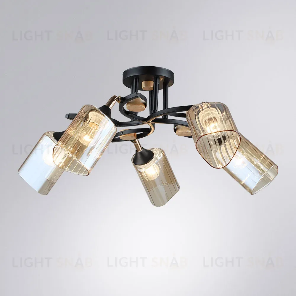 Потолочная люстра Arte Lamp Glamore A5076PL-5BK A5076PL-5BK