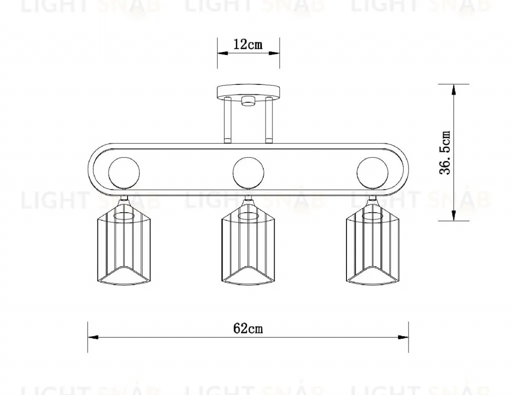 Потолочная люстра Arte Lamp Glamore A5076PL-3BK A5076PL-3BK