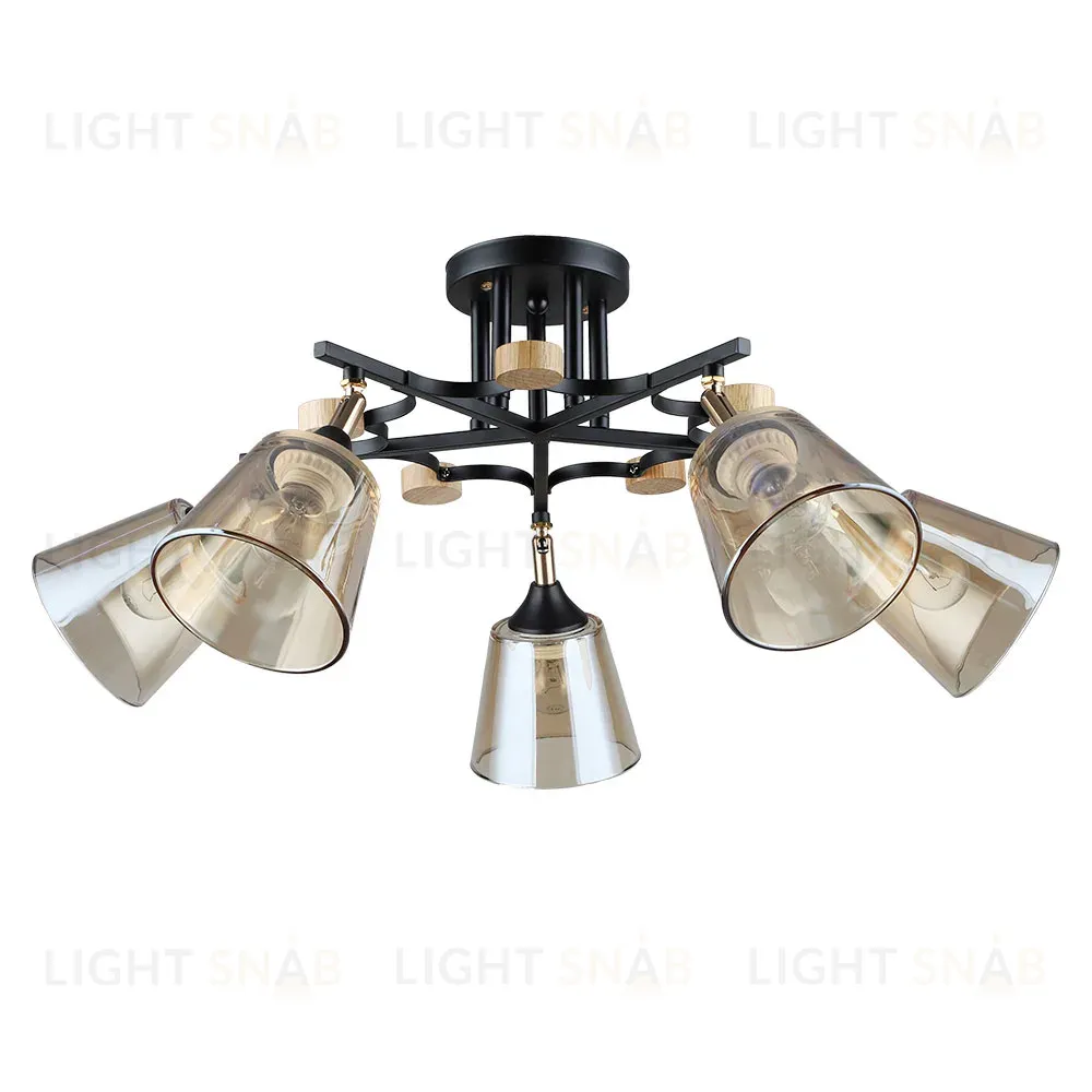 Потолочная люстра Arte Lamp Glassy A5078PL-5BK A5078PL-5BK