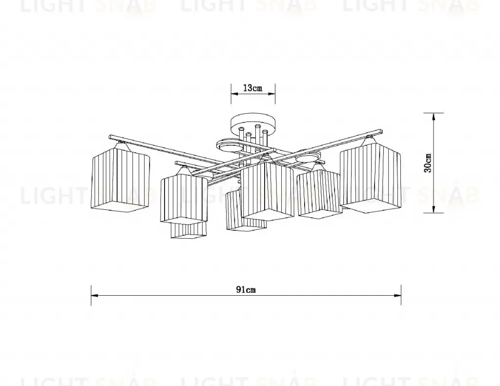 Потолочная люстра Arte Lamp Largo A4497PL-8AB A4497PL-8AB