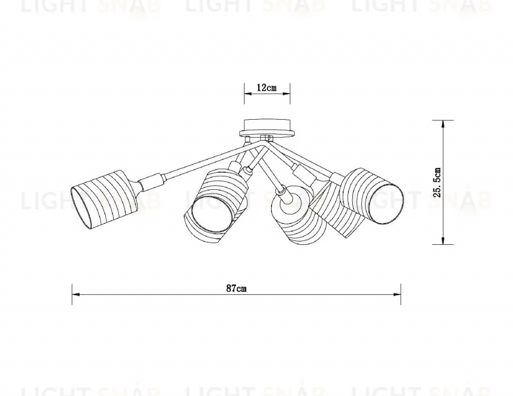 Потолочная люстра Arte Lamp Maria A4536PL-6AB A4536PL-6AB