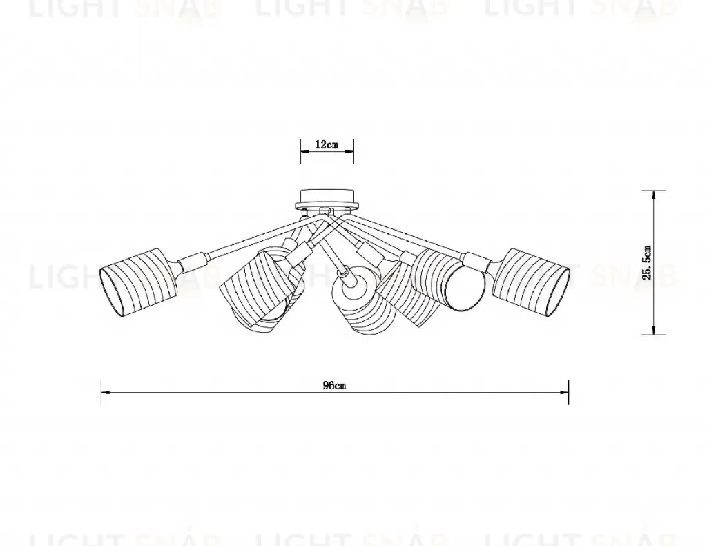 Потолочная люстра Arte Lamp Maria A4536PL-8AB A4536PL-8AB