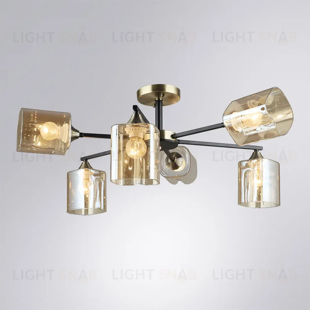 Люстра на штанге Arte Lamp Merci A4185PL-6BK A4185PL-6BK