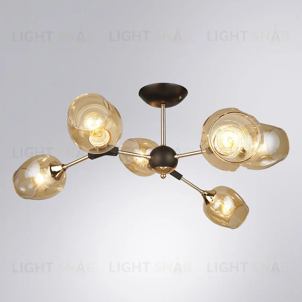 Люстра на штанге Arte Lamp Seppia A4211PL-6BK A4211PL-6BK