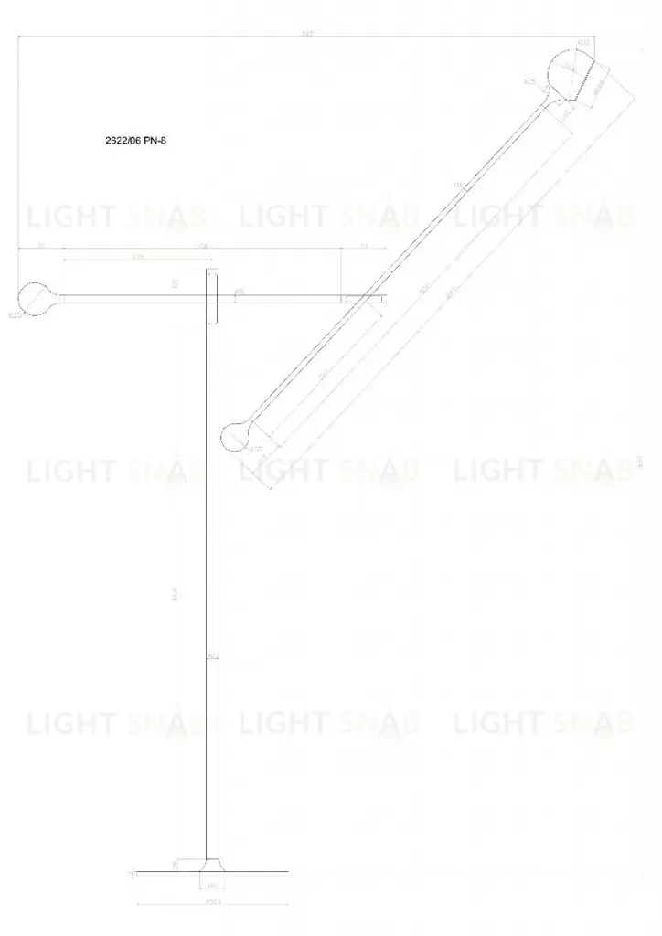 Торшер Divinare Ull 2622/06 PN-8 2622/06 PN-8