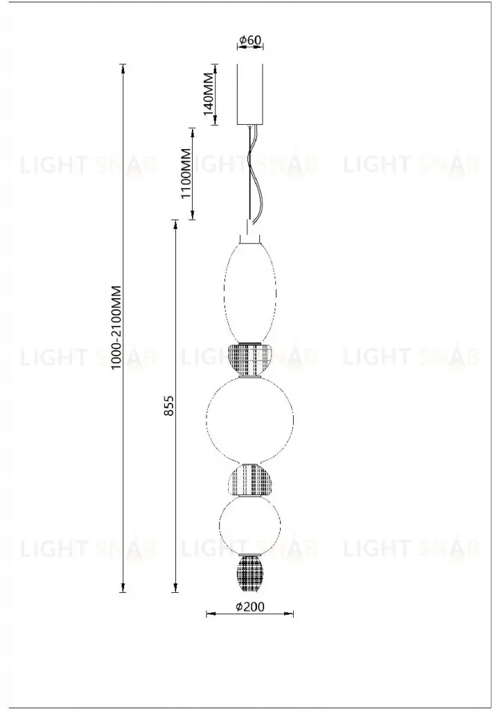 Подвесной светильник Divinare Ambra 5016/17 SP-26 5016/17 SP-26