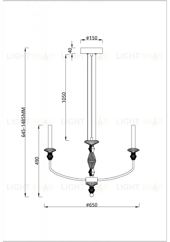 Подвесная люстра Divinare Capello 4947/01 SP-6 4947/01 SP-6