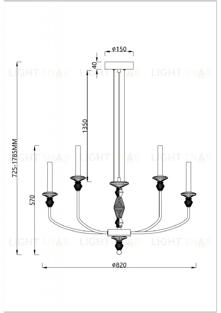Подвесная люстра Divinare Capello 4947/01 SP-12 4947/01 SP-12