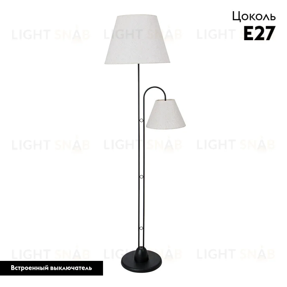 Торшер Arte Lamp Alea A5068PN-2BK A5068PN-2BK