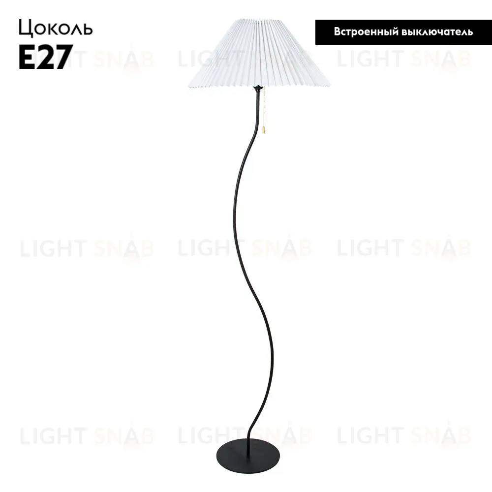 Торшер Arte Lamp Agatha A5069PN-1BK A5069PN-1BK