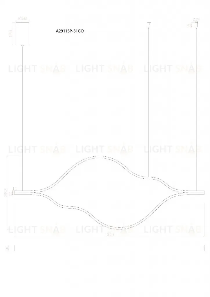 Подвесная люстра Arte Lamp Odyssey A2911SP-31GO A2911SP-31GO