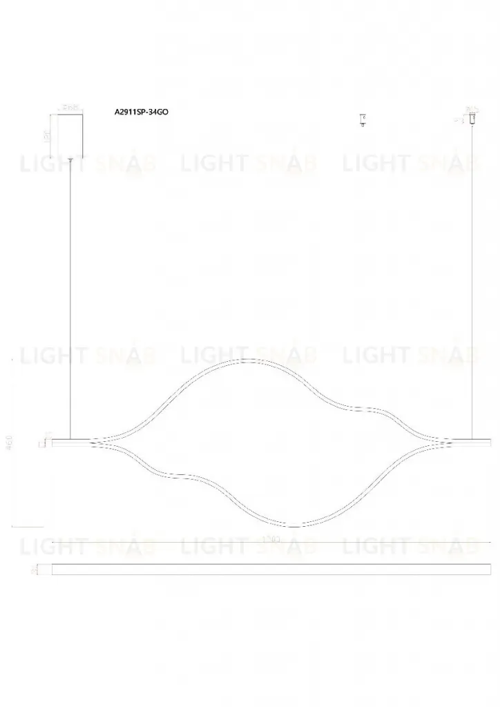 Подвесная люстра Arte Lamp Odyssey A2911SP-34GO A2911SP-34GO
