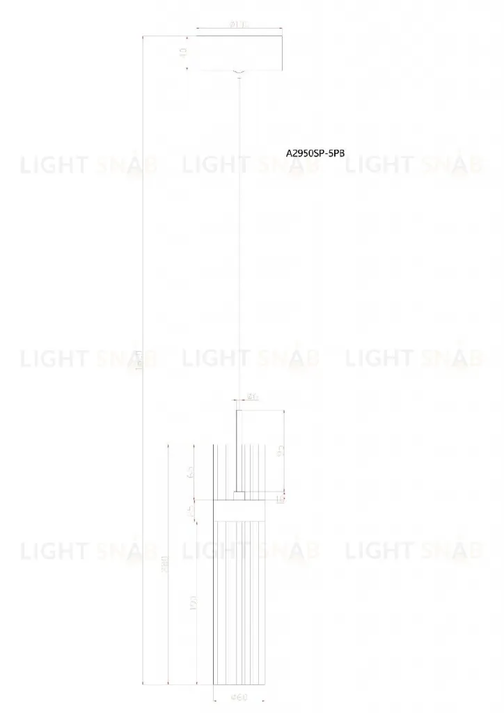 Подвесной светильник Arte Lamp Misty A2950SP-5PB A2950SP-5PB