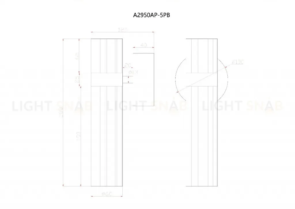 Бра Arte Lamp Misty A2950AP-5PB A2950AP-5PB