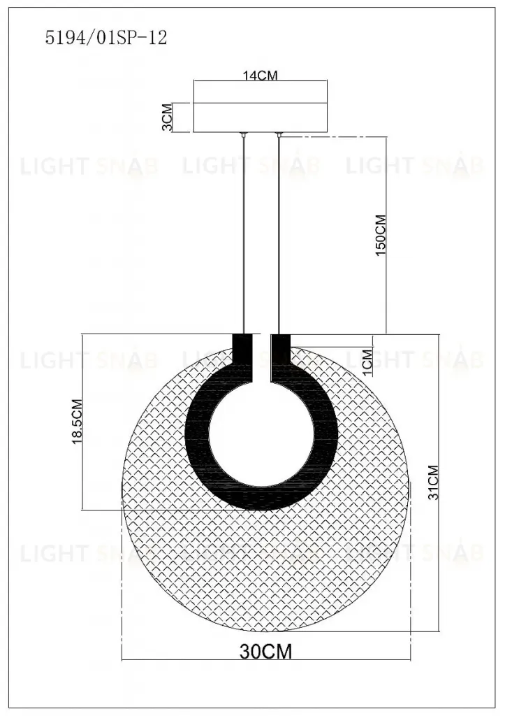 Подвесной светильник Divinare Bilancia 5194/01 SP-12 5194/01 SP-12