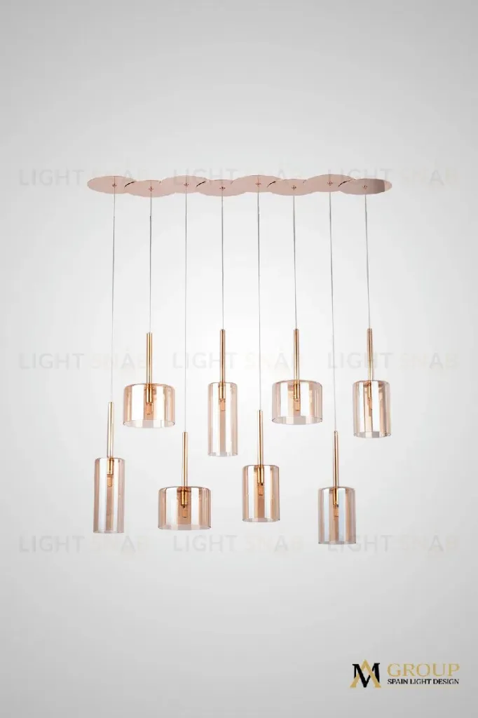 Каскадная люстра AM Group AM355-8AMBER AM355-8AMBER