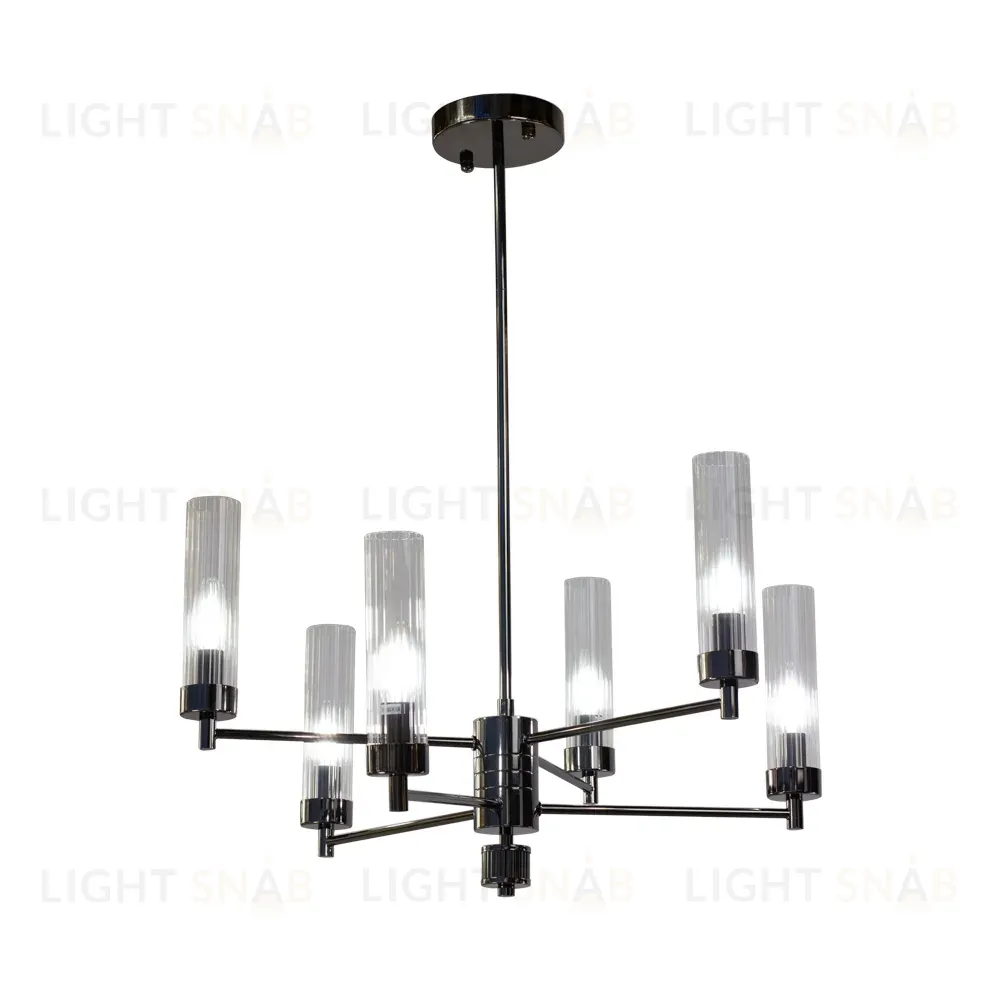 Люстра на штанге AM Group INDIGO SP6 PEARL BLACK INDIGO SP6 PEARL BLACK