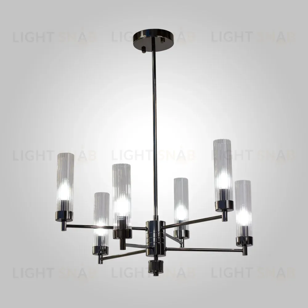 Люстра на штанге AM Group INDIGO SP6 PEARL BLACK INDIGO SP6 PEARL BLACK