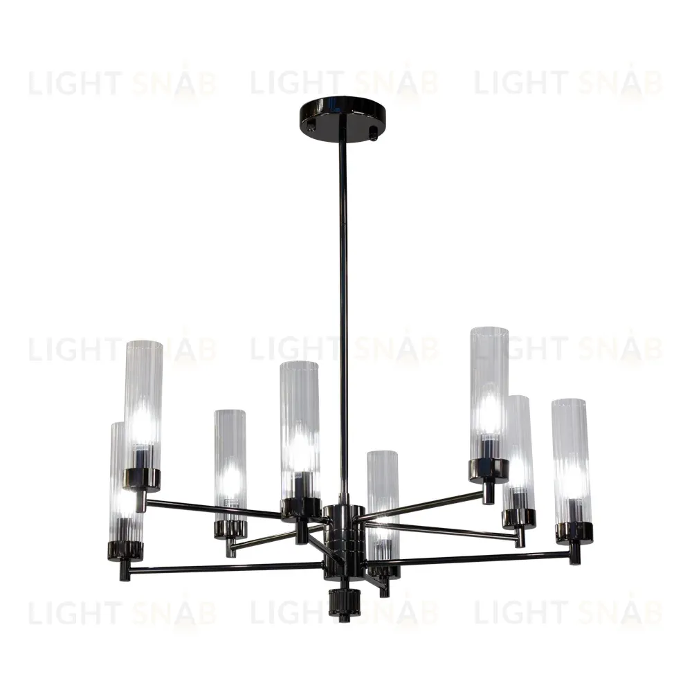Люстра на штанге AM Group INDIGO SP8 PEARL BLACK INDIGO SP8 PEARL BLACK