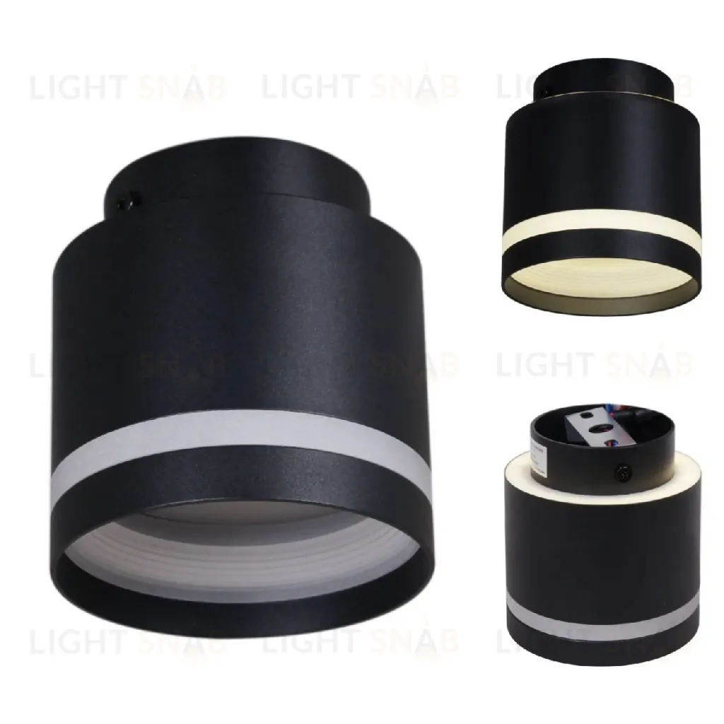Накладной светильник Reluce 53001-9.5-001IL GX53+LED3W BK 53001-9.5-001IL GX53+LED3W BK