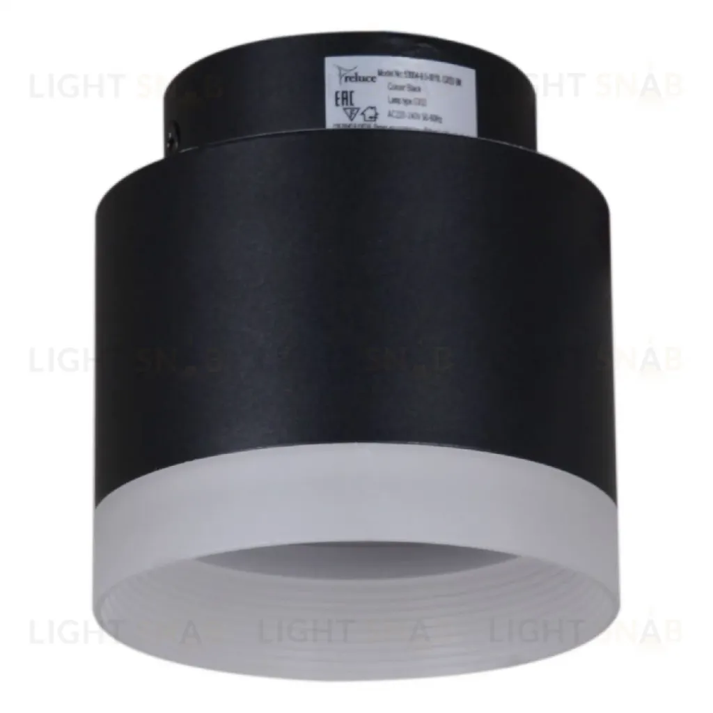Накладной светильник Reluce 53004-9.5-001IL GX53+LED3W BK 53004-9.5-001IL GX53+LED3W BK